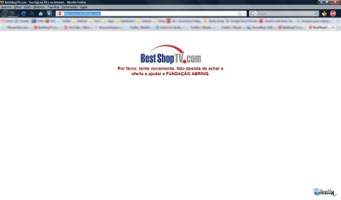 Quem tentava acessar bestshoptv.com via o aviso. (Clique para ampliar)