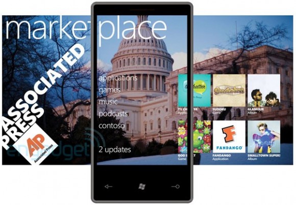 Marketplace do Windows Phone 7 Series. (Divulgação)