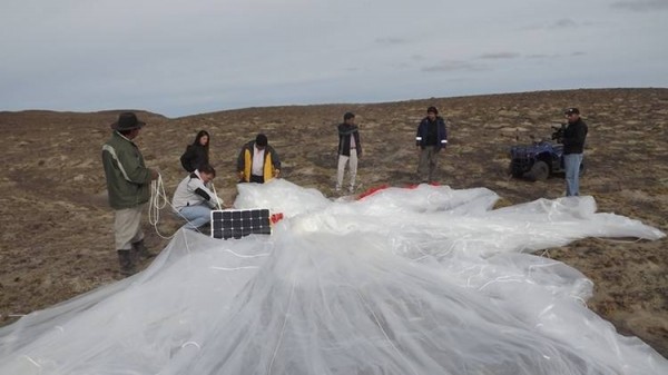 O balão da "NASA" que pousou na Argentina
