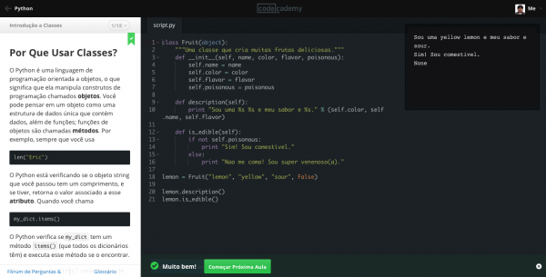 Codecademy: ótima plataforma para não ser um hacker de HTML de novela
