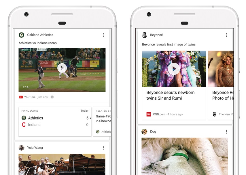 Google Now permite eliminar feeds de noticias