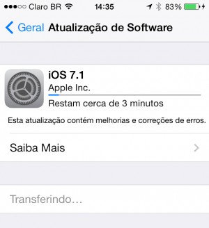 iOS 7.1: pequenos refinamentos