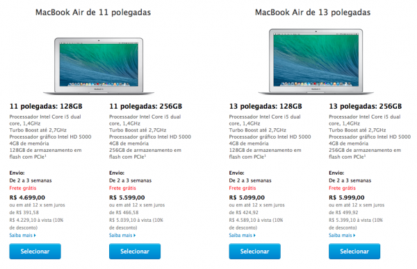 Novos MacBooks Air já podem ser comprados no Brasil