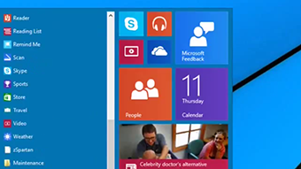 Assim deverá ficar o novo menu Iniciar do Windows 9