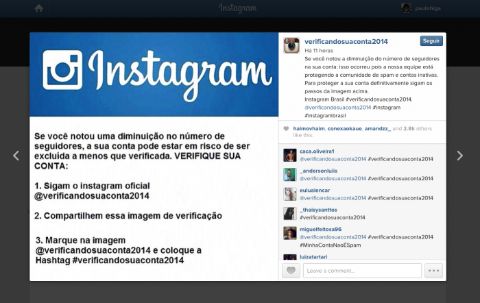 instagram-verificando-conta