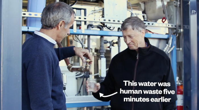 Equipamento transforma fezes humanas em água potável
