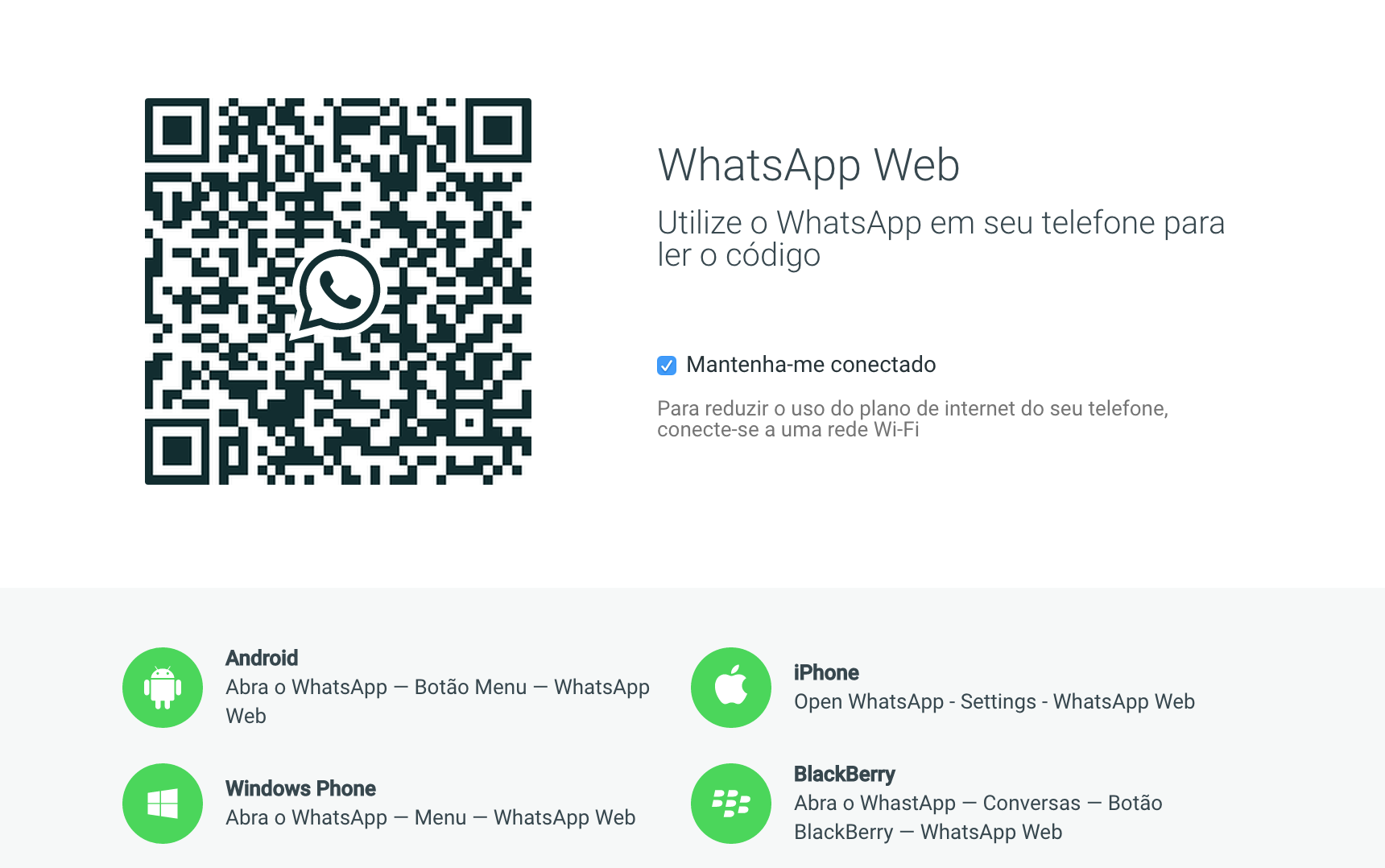 WhatsApp Web: como escanear o código QR no celular – Aplicativos