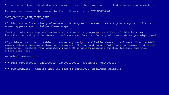 Tela azul no Windows 7 (Imagem: Reprodução)