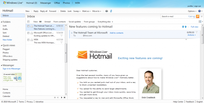 Hotmail Login Live Messenger