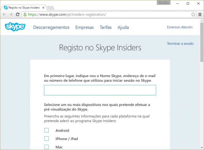 Skype Insider Program