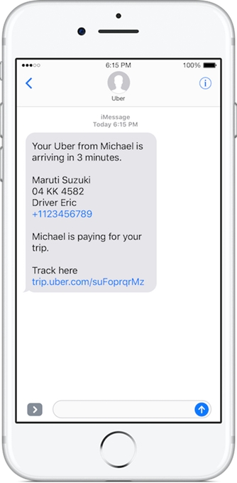 Uber - SMS