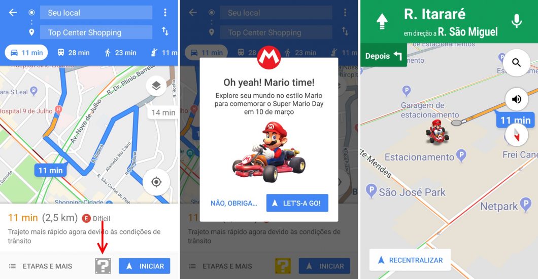 Google Maps obtiene un modo especial para celebrar el Día de Mario 2