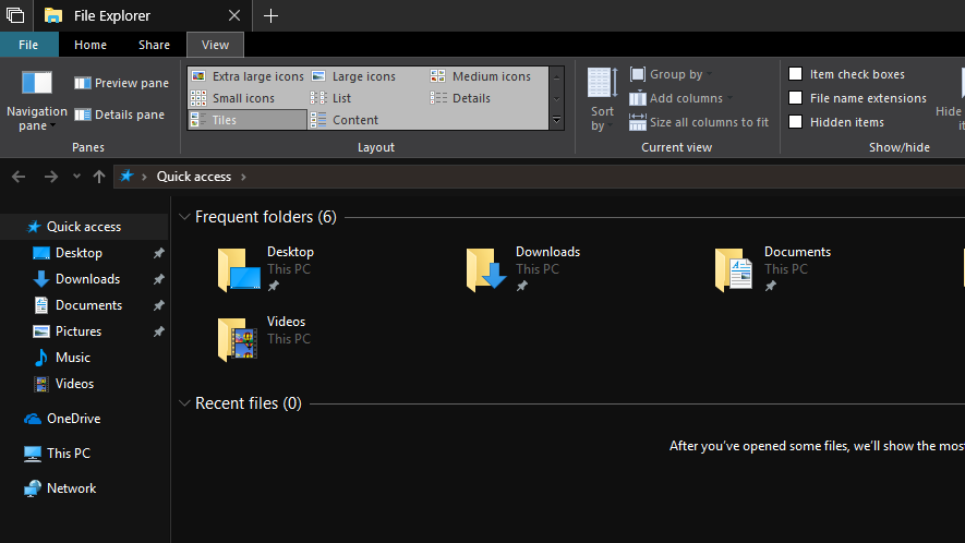 Prévia do Windows 10 traz modo escuro ao Explorador de Arquivos
