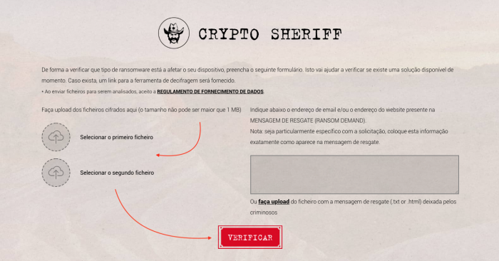 Crypto Sheriff Ransomware Decryptor