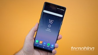 Galaxy Note 9 aparece em propaganda da Samsung