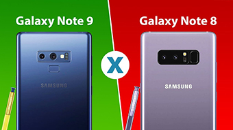 Qual a diferença entre o Galaxy Note 9 e o Galaxy Note 8?