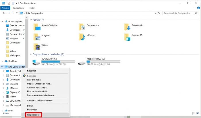 Windows Explorer / como mudar o nome do computador