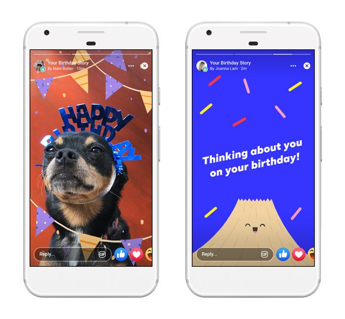 Facebook Stories permite enviar cartões de aniversário para amigos