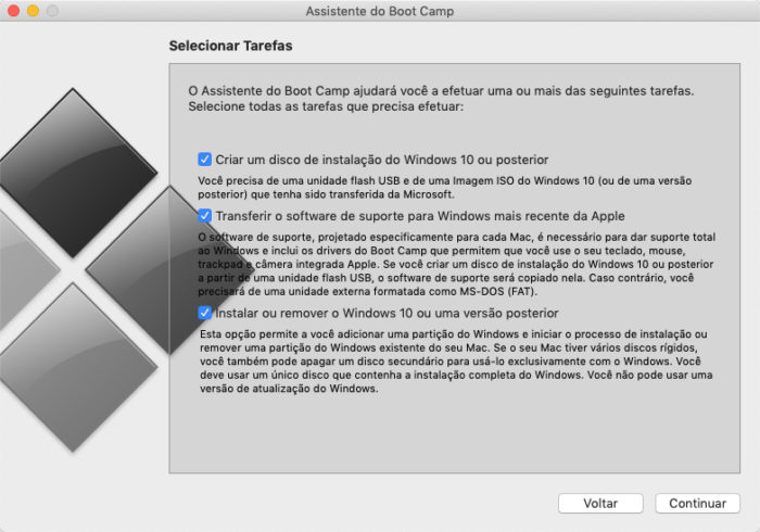 Boot Camp / instalar windows no mac