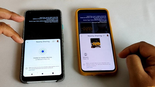 Google Nearby Sharing, o “AirDrop do Android”, é demonstrado em vídeo