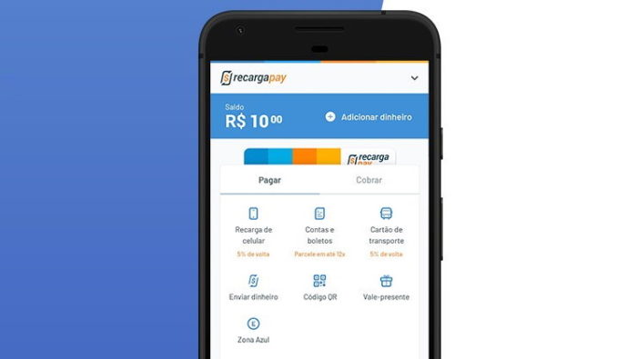 App do RecargaPay no <a href='https://meuspy.com/tag/Espiao-para-Android-gratis'>Android</a> )Imagem: Divulgação)