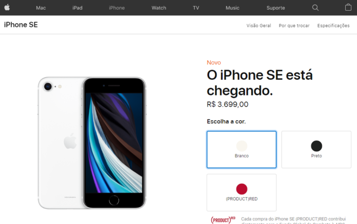 Apple iPhone SE - indústria brasileira