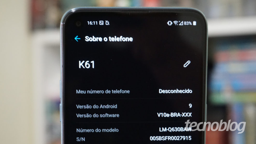 lg k61 android version