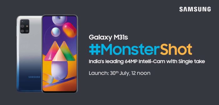 Samsung Galaxy M31s será anunciado em 30 de julho, na Índia (Foto: Reprodução/Amazon)