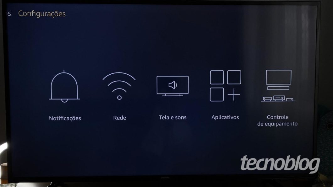 Amazon Fire TV Stick Lite interface (Image: Darlan Helder / Tecnoblog)