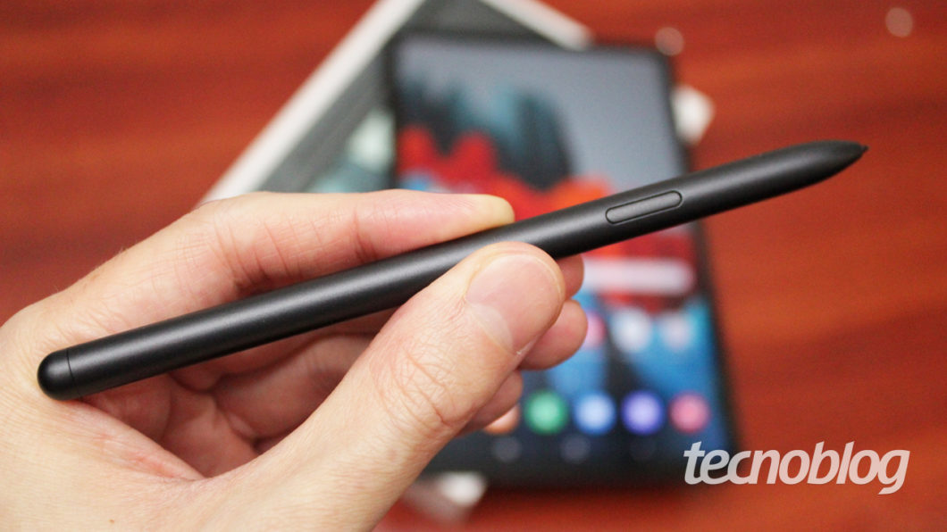 Galaxy Tab S7 S Pen (image: Emerson Alecrim / Tecnoblog)