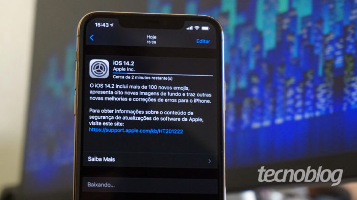 iOS 14.2 on the iPhone (Image: André Fogaça / Tecnoblog)
