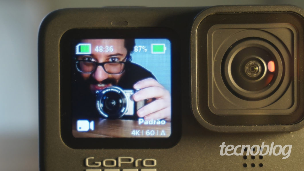 GoPro finalmente ganhou uma tela frontal de verdade (Imagem: André Fogaça/Tecnoblog)