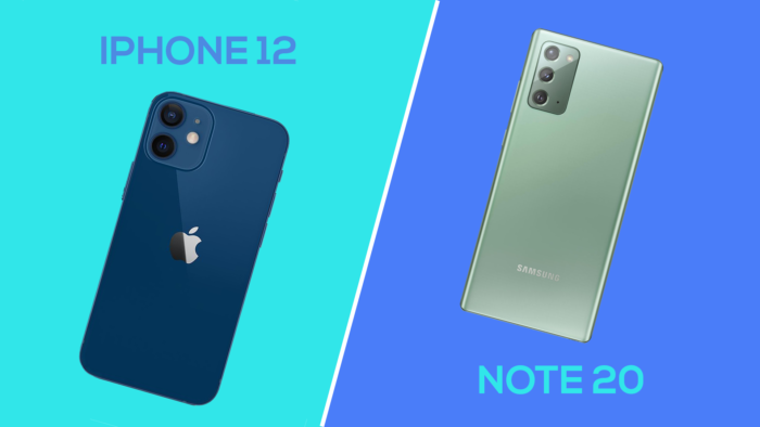 iPhone 12 vs Galaxy Note 20