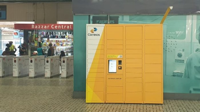 Locker dos Correios na Central do <a href='https://meuspy.com/tag/Alicativo-Espiao-Brasileiro'>Brasil</a> (Imagem: Marcela Castro/Correios/RJ)