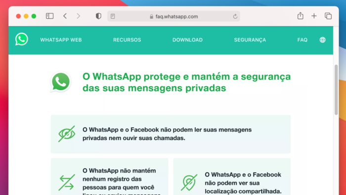 WhatsApp tries to explain change in privacy policy (Image: Reproduction)