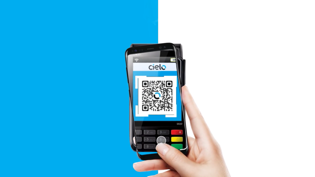 Cielo machine with QR Code (Image: Reproduction / Cielo / YouTube)