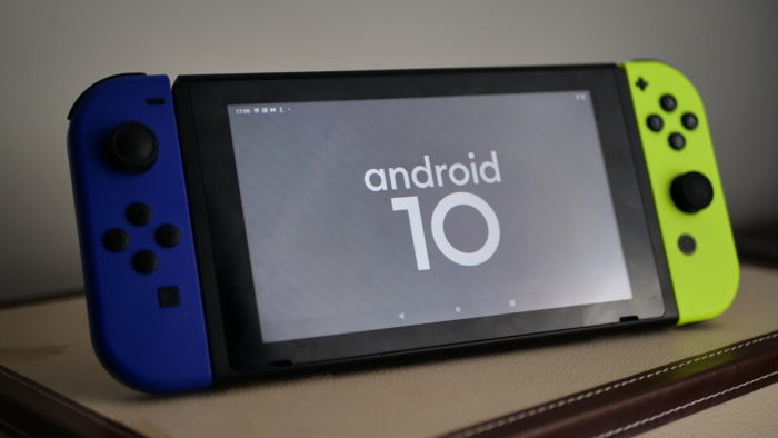 Android 10 rodando no Nintendo Switch (imagem: Adam Conway/XDA-Developers)
