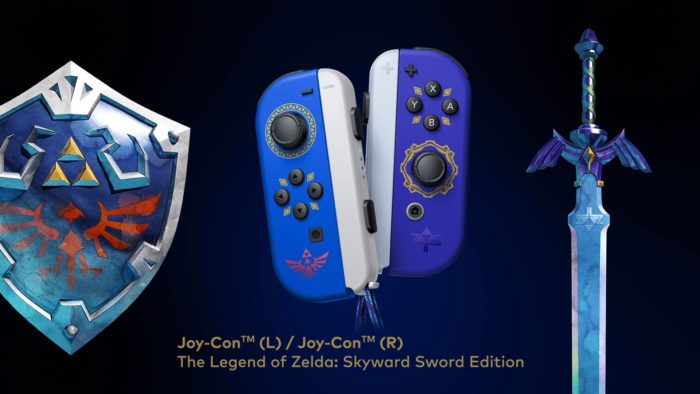Joy-Con especiais de Zelda HD (Imagem: Divulgação/Nintendo)