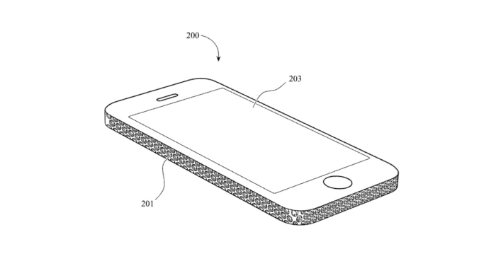 Patente mostra iPhone com design ralador de queijo do Mac Pro 2019 (Imagem: Reprodução/PatentlyApple)