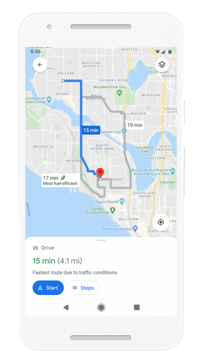 Google Maps vai mostrar rotas 