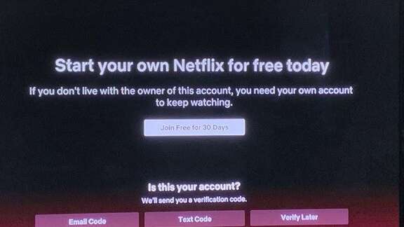 Código de verificação da Netflix