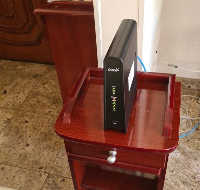 Humax modem used by Claro Fibra (Image: David Diniz / Personal collection)