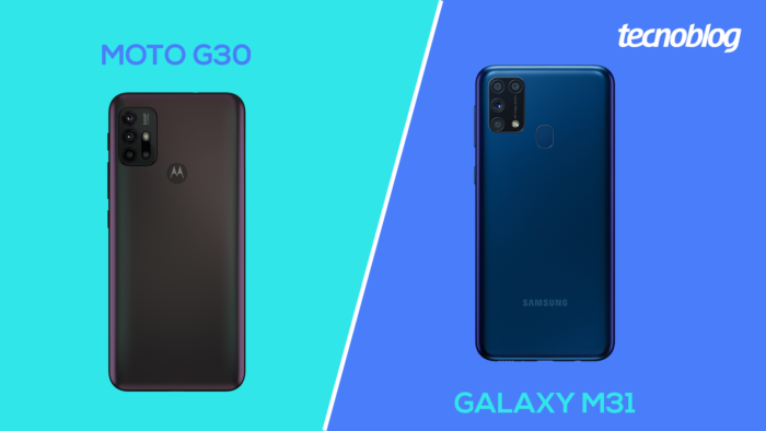 Moto G30 vs Galaxy M31 (Image: Vitor Pádua / Tecnoblog)