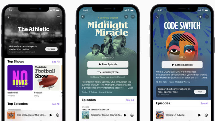Apple Podcasts with subscription (Image: disclosure / Apple)