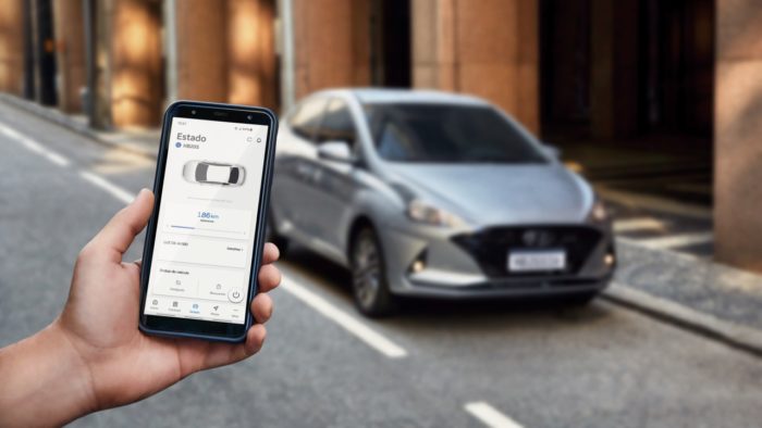 New HB20 2022 has Bluelink with internet signal from Vivo (Image: Reproduction / Hyundai)