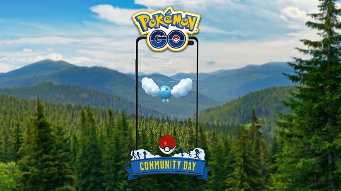 Swablu é o pokémon no Dia Comunitário de Pokémon Go em maio (Imagem: Divulgação/Niantic)