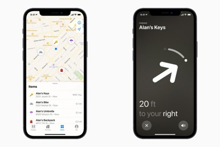 Rede Buscar spreads a lost AirTag signal to help with tracking (Image: Disclosure / Apple)