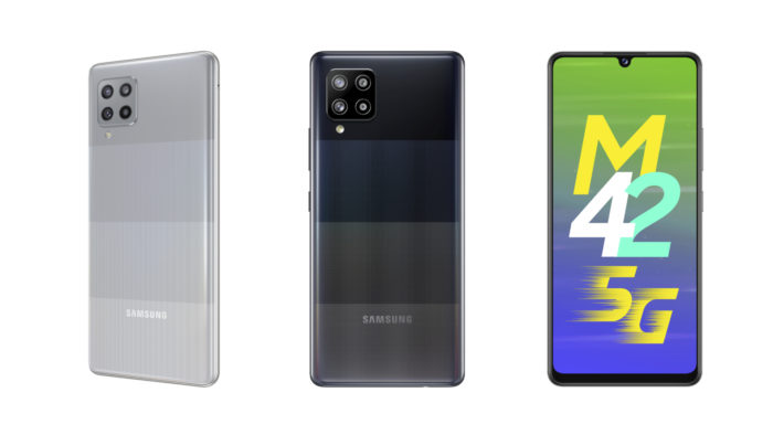 Samsung <a href='https://meuspy.com/tag/Espionar-Galaxy'>Galaxy</a> M42 5G (Imagem: Divulgação/Samsung)