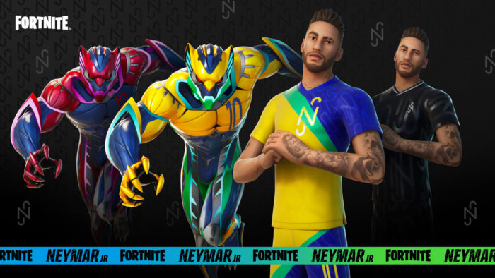 Skins de Neymar Jr. em Fortnite (Imagem: Divulgação/Epic Games)