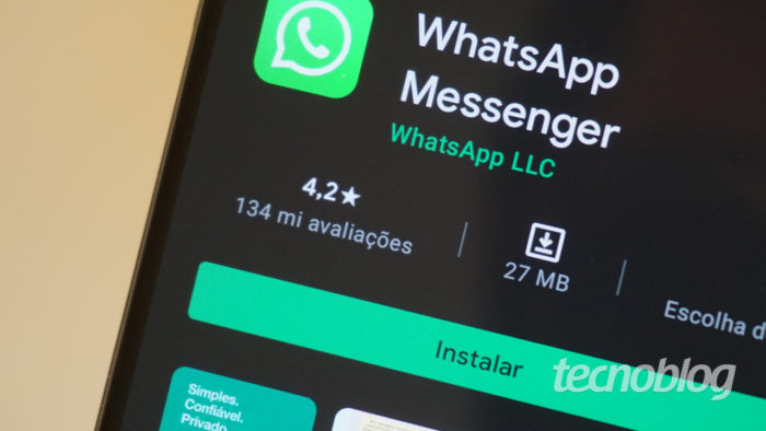 WhatsApp no <a href='https://meuspy.com/tag/Espiao-para-Android-gratis'>Android</a> (Imagem: André Fogaça/Tecnoblog)